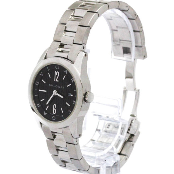 BVLGARI Solotempo Stainless Steel Quartz Ladies Watch ST30S Polished